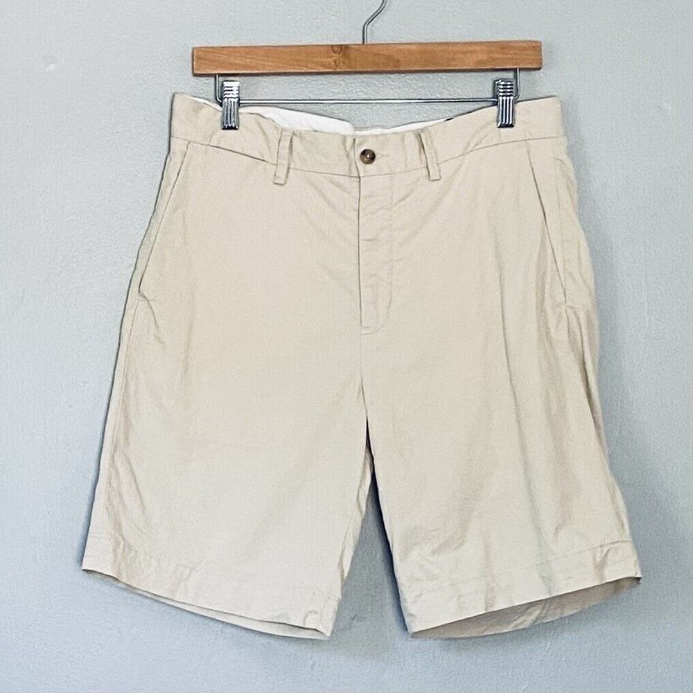 Polo Ralph Lauren Shorts Mens Size 31 Beige 9" Stretch Classic Fit Preppy Golf